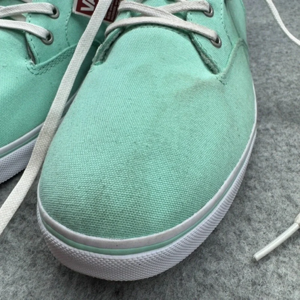 Vans Chauffeur SF Shoes 11 Mint Green Floral Canvas Boat Sneakers NWT Surf *READ